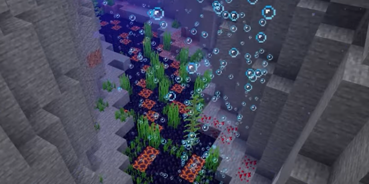 Magma Block in Minecraft underwater